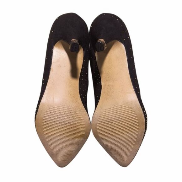 Apt. 9 Accent Studded Black Heels - Picture 8 of 9